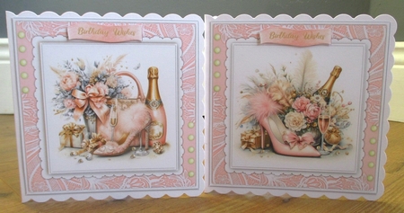 8x8 Mini Kit, Gorgeous Pink Birthday Wishes by Johanna Lambert