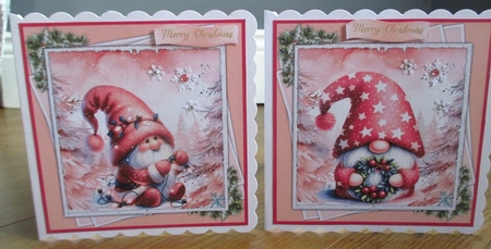 8x8 Mini Kit, Gorgeous Pink Gnomes by Johanna Lambert
