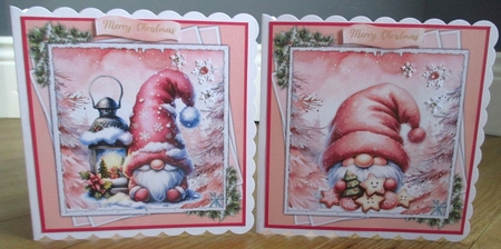 8x8 Mini Kit, Gorgeous Pink Gnomes by Johanna Lambert