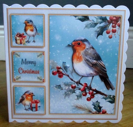 Christmas Robin mini kit by Johanna Lambert