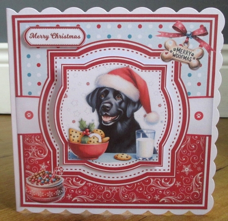 CHRISTMAS BLACK LABRADORS set 2 by Johanna Lambert