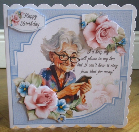 7x7 Golden oldies and their cell phones 2 choice of four mini kit by Johanna Lambert