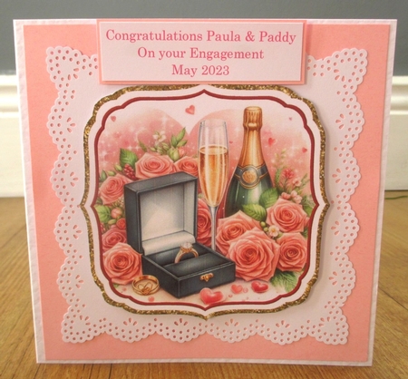 Engagement Toppers 4-6 with Sentiments    by Johanna Lambert