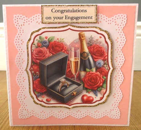 Engagement Toppers 4-6 with Sentiments    by Johanna Lambert