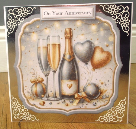Champagne Celebrations Triple Toppers with Sentiments by Johanna Lambert