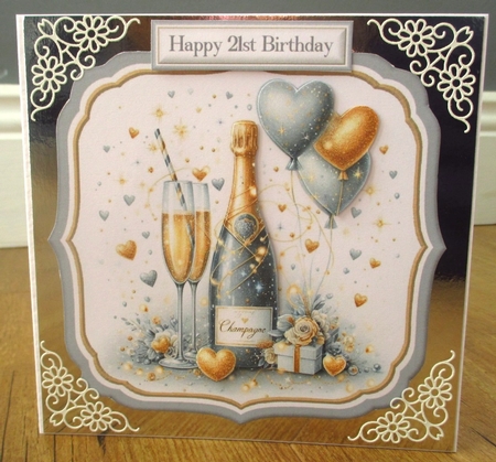 Champagne Celebrations Triple Toppers with Sentiments by Johanna Lambert