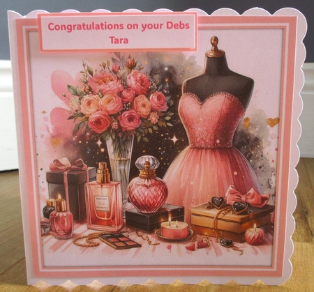 Pink Party Dress by Johanna Lambert