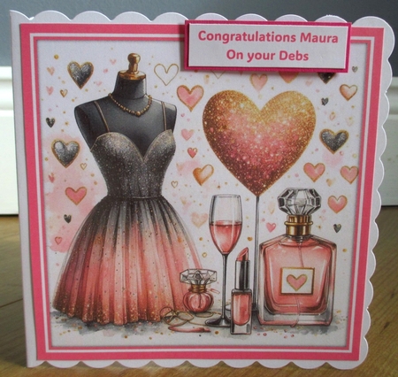 Pink Party Dress by Johanna Lambert
