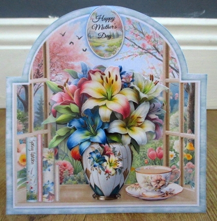 Springtime Window 04 Tent Card Kit by Johanna Lambert