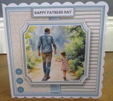 REQUEST-watercolour Fathers Day 2 -Girl  by Johanna Lambert