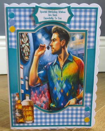 The Darts Player - 5x7 by Johanna Lambert