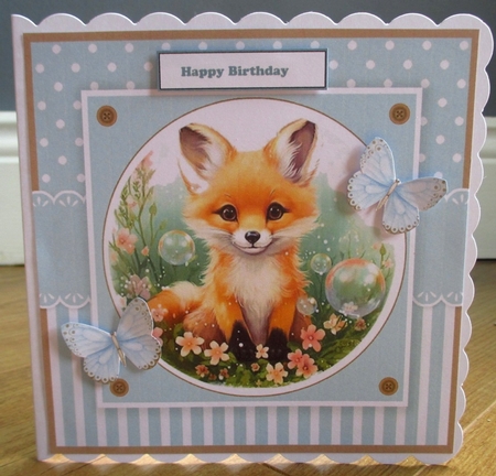 Lovely Little Animals Card & Toppers Set by Johanna Lambert