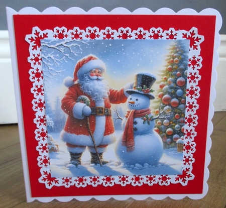 Santa and Snowman No.2 by Johanna Lambert
