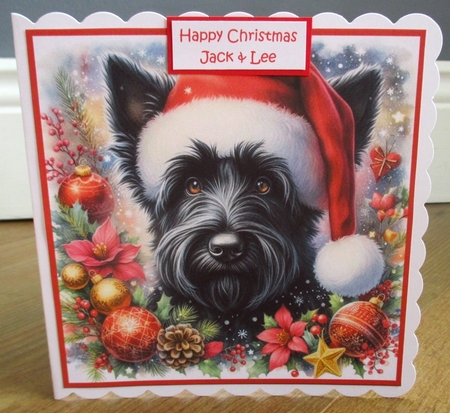 Christmas Decoration Dogs 7 by Johanna Lambert