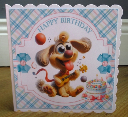 7x7 Doggy birthday wishes choice of four mini kit by Johanna Lambert