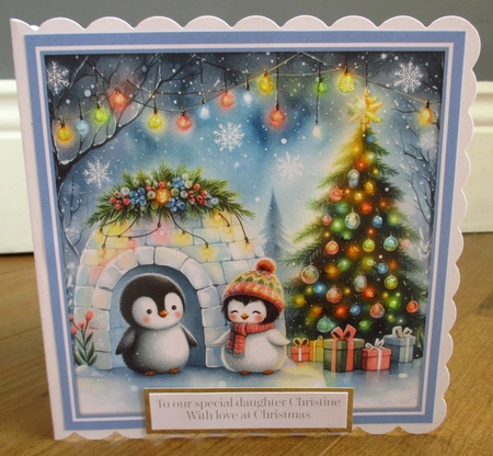Festive Penguins  by Johanna Lambert