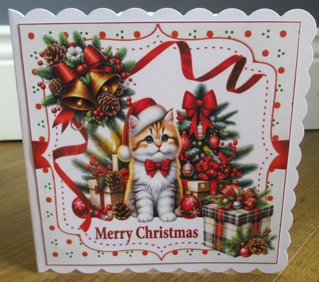 6x6 Christmas cats choice of four mini kit by Johanna Lambert
