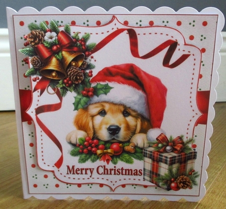 6x6 Christmas dogs choice of four mini kit by Johanna Lambert