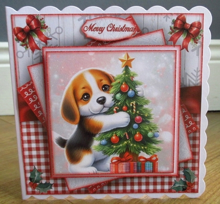 Christmas Puppy Mini Kit by Johanna Lambert