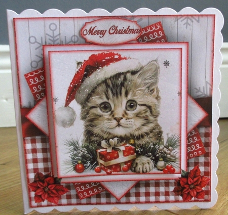 A Cats Christmas Mini Kit 7X7 by Johanna Lambert