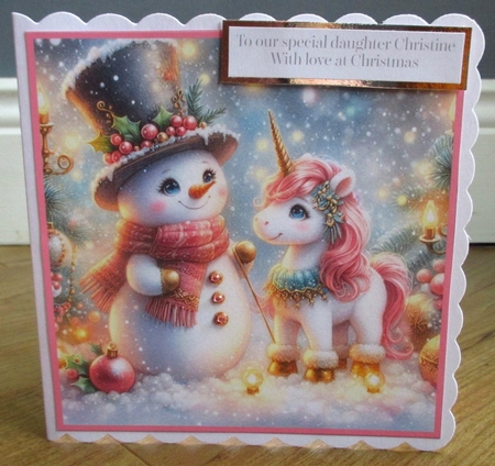Snowman and Unicorn 2 by Johanna Lambert