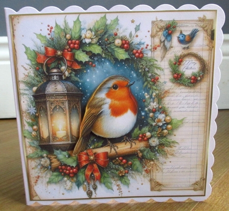 Christmas Robin 2 by Johanna Lambert
