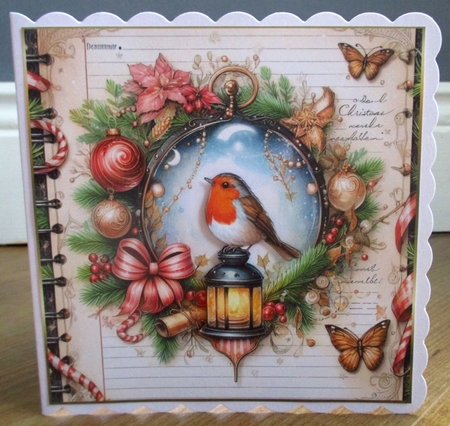 Christmas Robin 3 by Johanna Lambert
