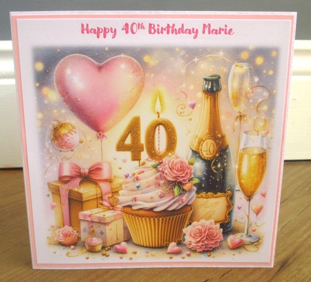 Birthday Cupcake Bears Ages 40,50,60 by Johanna Lambert