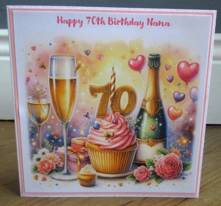 Birthday Cupcake Bears Ages 70,80,90 by Johanna Lambert