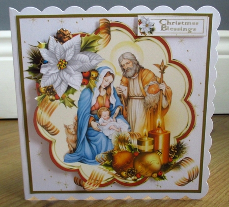 6x6 Beautiful nativity choice of four mini kit by Johanna Lambert