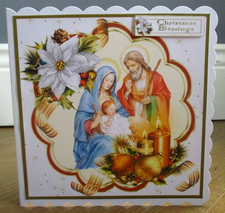6x6 Beautiful nativity choice of four mini kit by Johanna Lambert