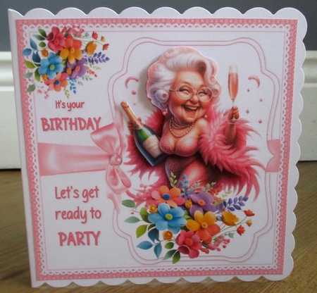 7x7 Lets get ready for a birthday toast choice of four mini kit by Johanna Lambert