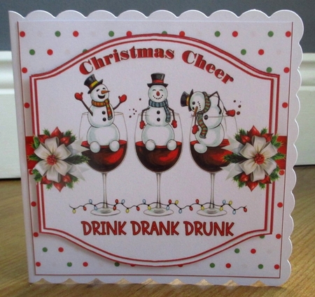 7x7 Christmas Drink Drank Drunk choice of four mini kit by Johanna Lambert