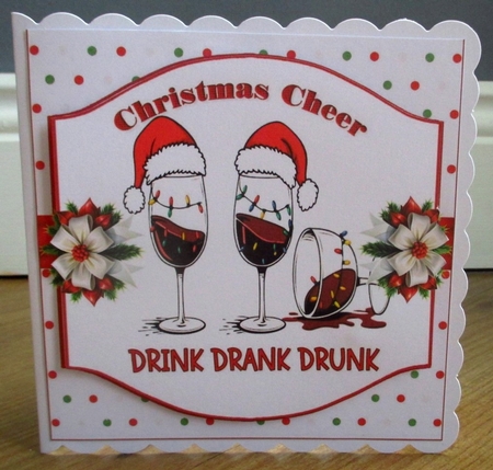 7x7 Christmas Drink Drank Drunk choice of four mini kit by Johanna Lambert