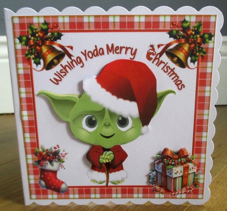 6x6 Yoda Christmas wishes by Johanna Lambert