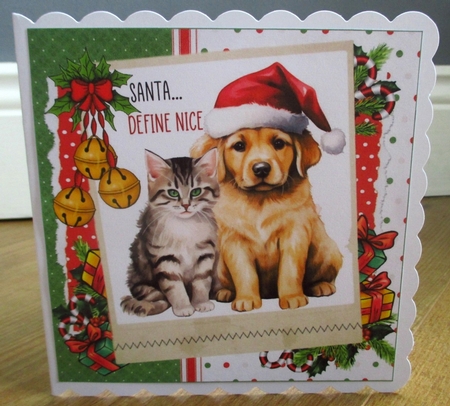 7x7 Christmas greetings from the pets choice of four mini kit by Johanna Lambert