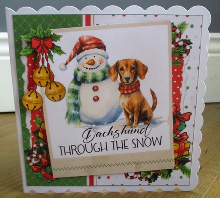 7x7 Christmas greetings from the pets choice of four mini kit by Johanna Lambert