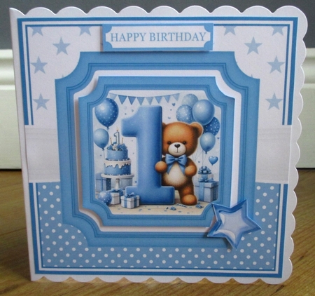 BIRTHDAY BEARS - BLUE by Johanna Lambert