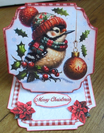 Cute Winter Animals Shaped Easel Card Kit 2 by Johanna Lambert