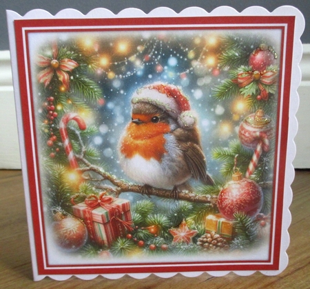 Festive Robin by Johanna Lambert