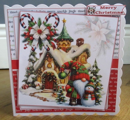 7x7 Gnome for Christmas wishes choice of four mini kti by Johanna Lambert
