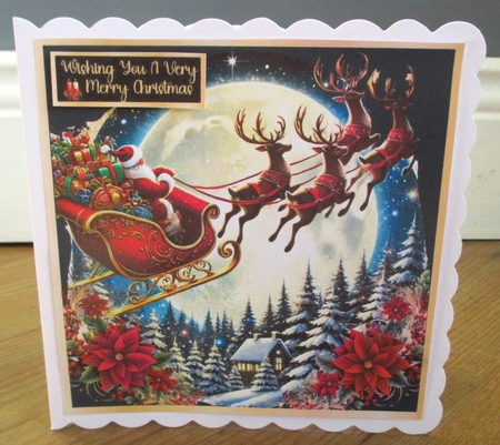 Santa & Sleigh by Johanna Lambert