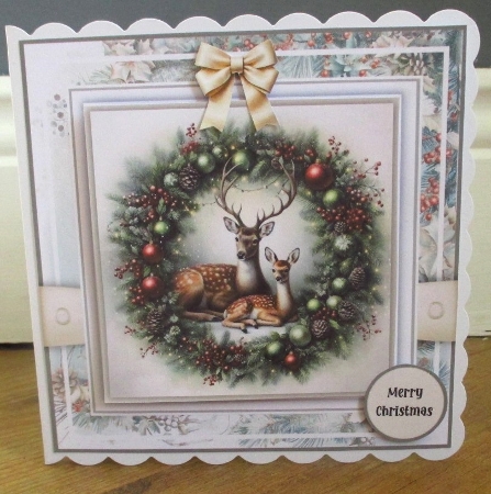 Deers and Wreaths by Johanna Lambert