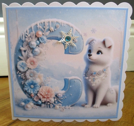A-Z Christmas Initials (Dog) by Johanna Lambert