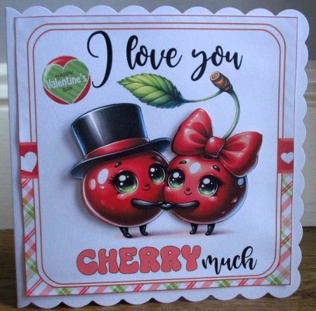 6x6 I love you cherry much choice of four mini kit by Johanna Lambert