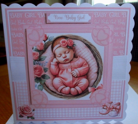 NEW BABY GIRLS IN PINK by Johanna Lambert