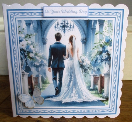 BLUE & WHITE WEDDING 1 - Illustrations for Cardmakers & Designers  by Johanna Lambert