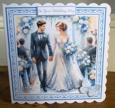 BLUE & WHITE WEDDING 1 - Illustrations for Cardmakers & Designers  by Johanna Lambert