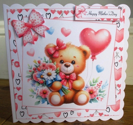 7x7 Cute bear wishes choice of four mini kit by Johanna Lambert