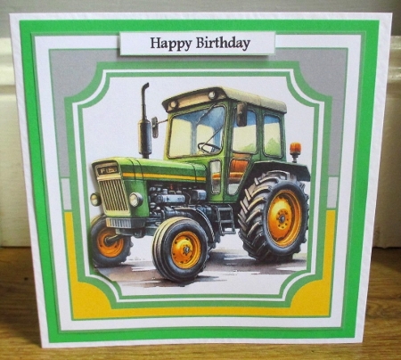 green tractor by Johanna Lambert